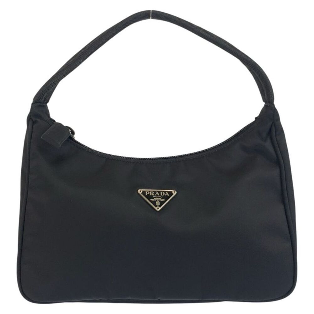 Prada Tessuto Triangle Logo Pouch